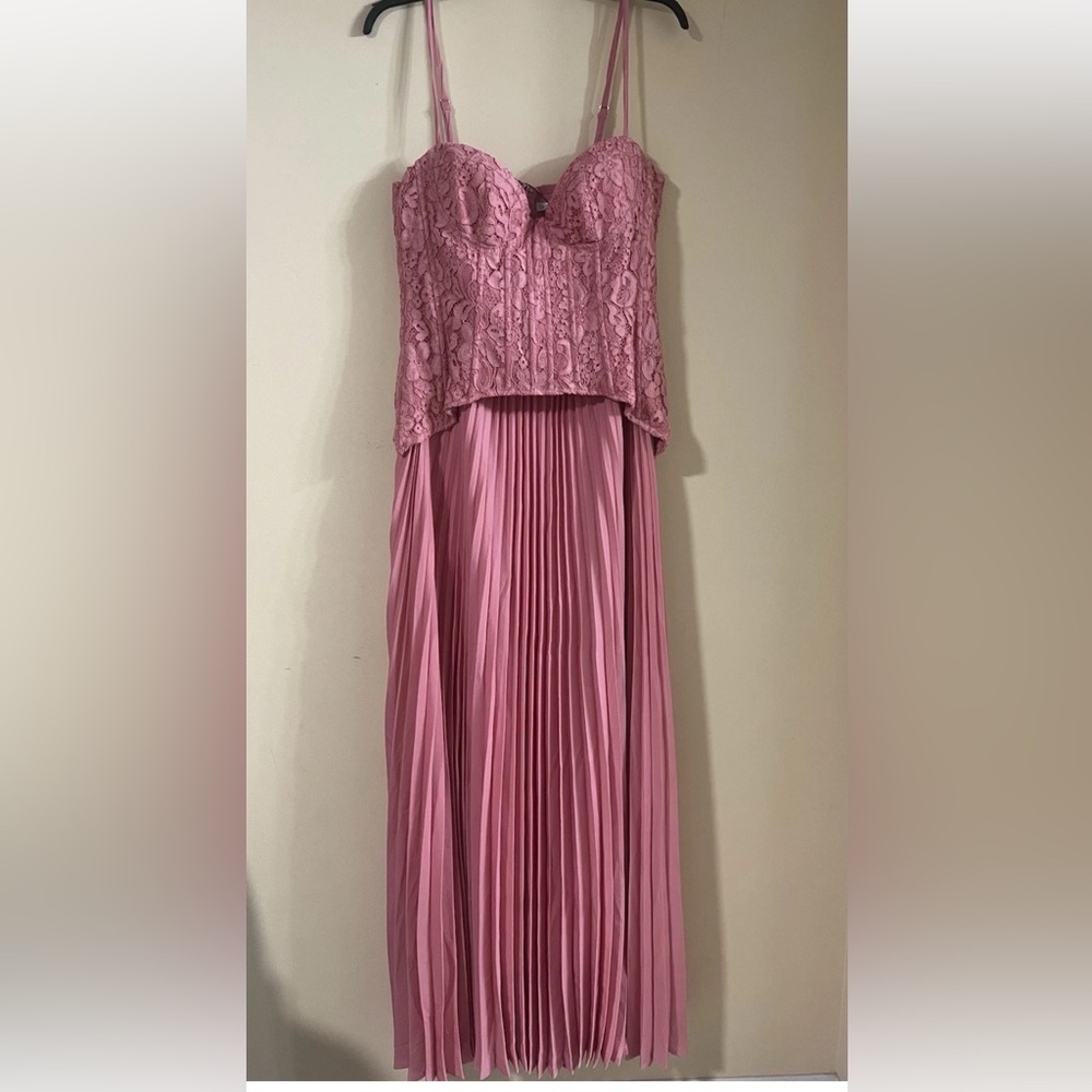 Fashion Nova Pink Lace Dress